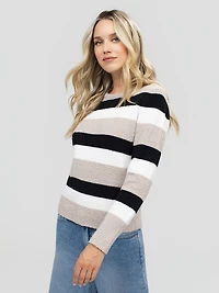 Long-sleeve pullover sweater