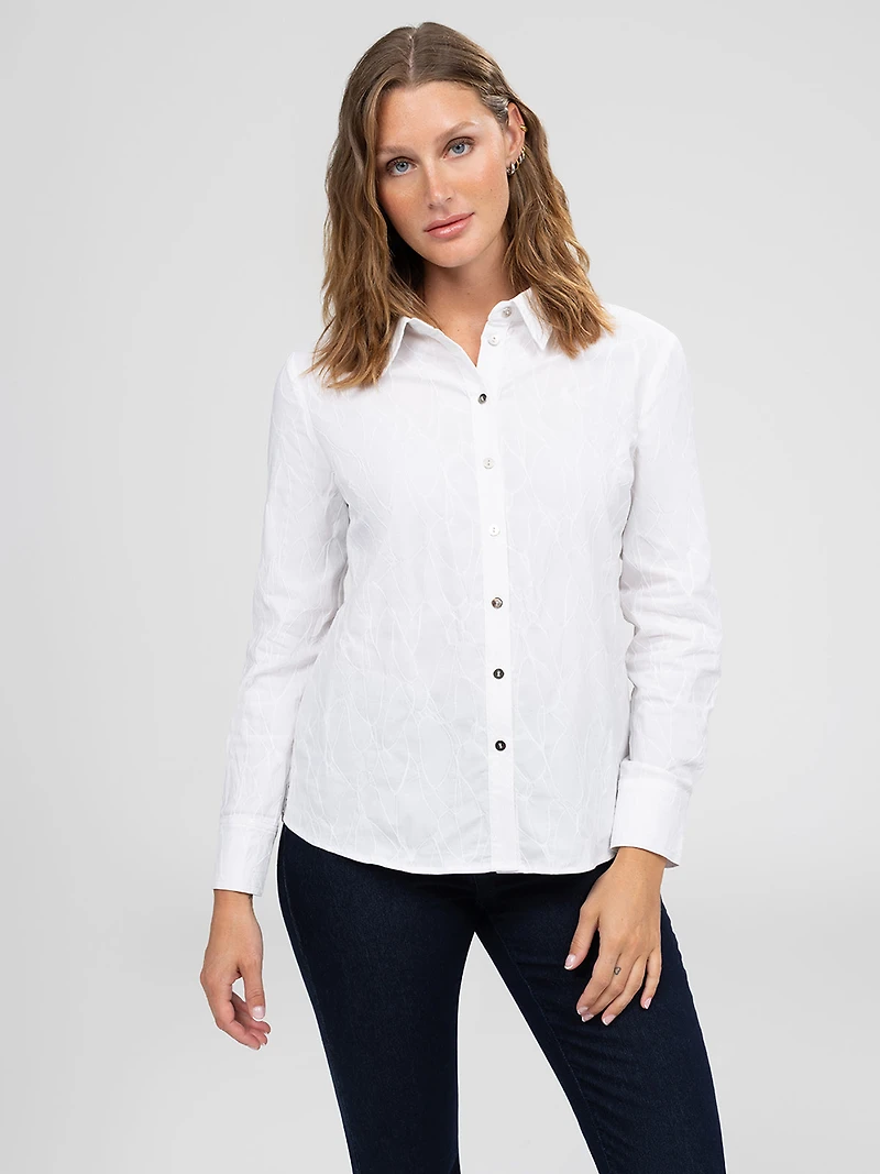 Blouse à manches longues avec boutons