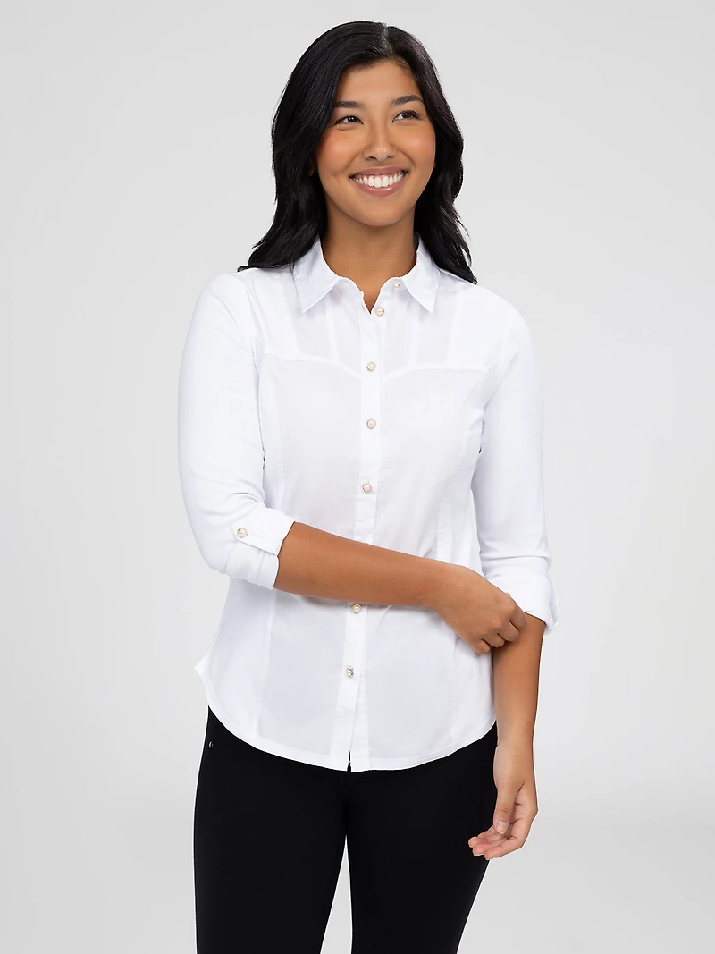 Blouse à manches longues avec boutons
