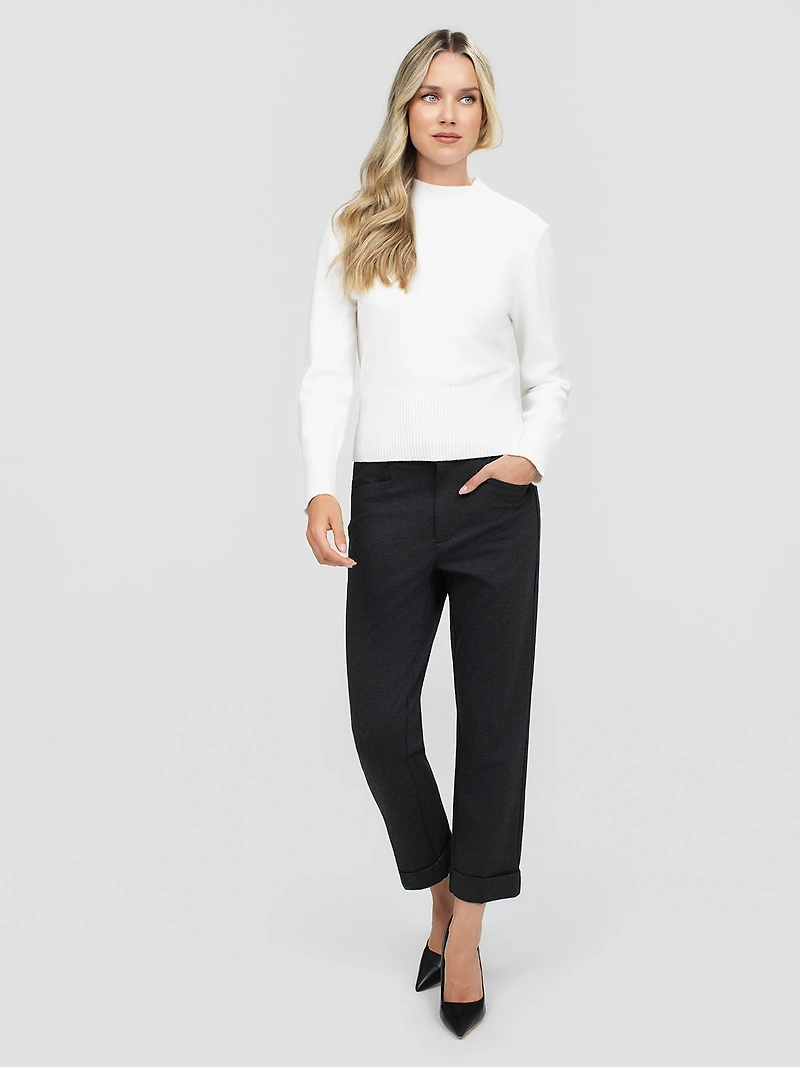 Pantalon droit semi-ajusté