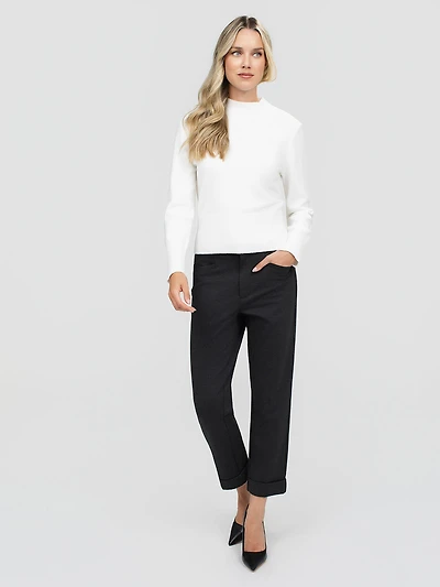Pantalon droit semi-ajusté