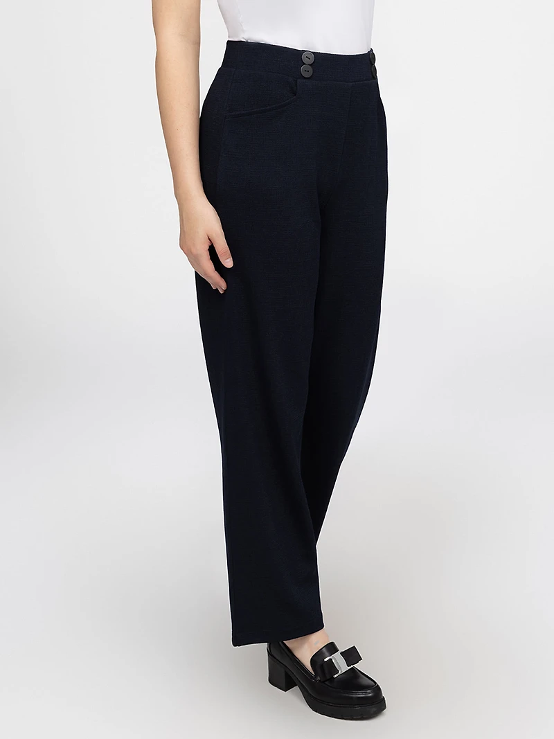 Pantalon large décontracté à enfiler