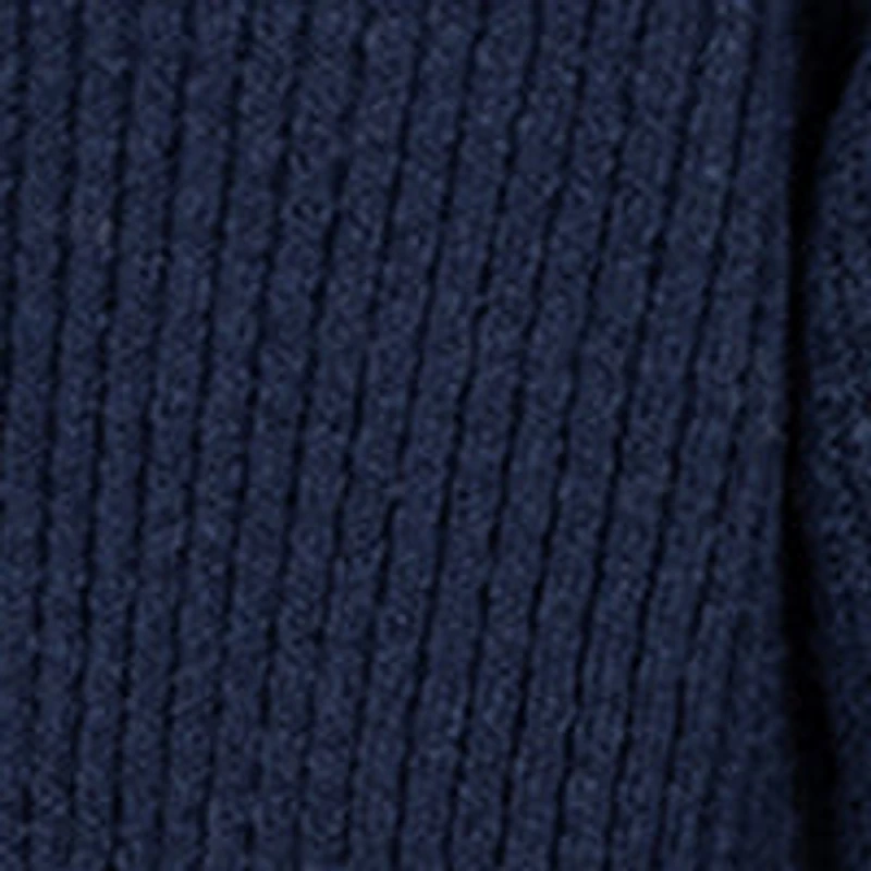 Long-sleeve semi-fitted open knit cardigan