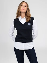 Long-sleeve blouse with buttons