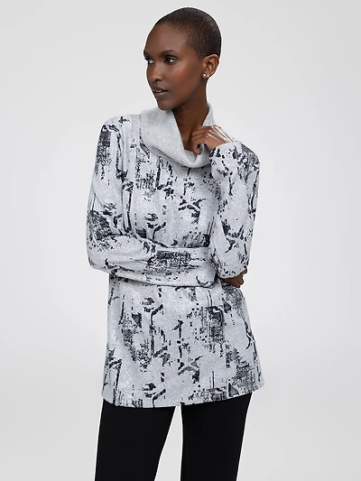 Short-sleeve semi-fitted tunic