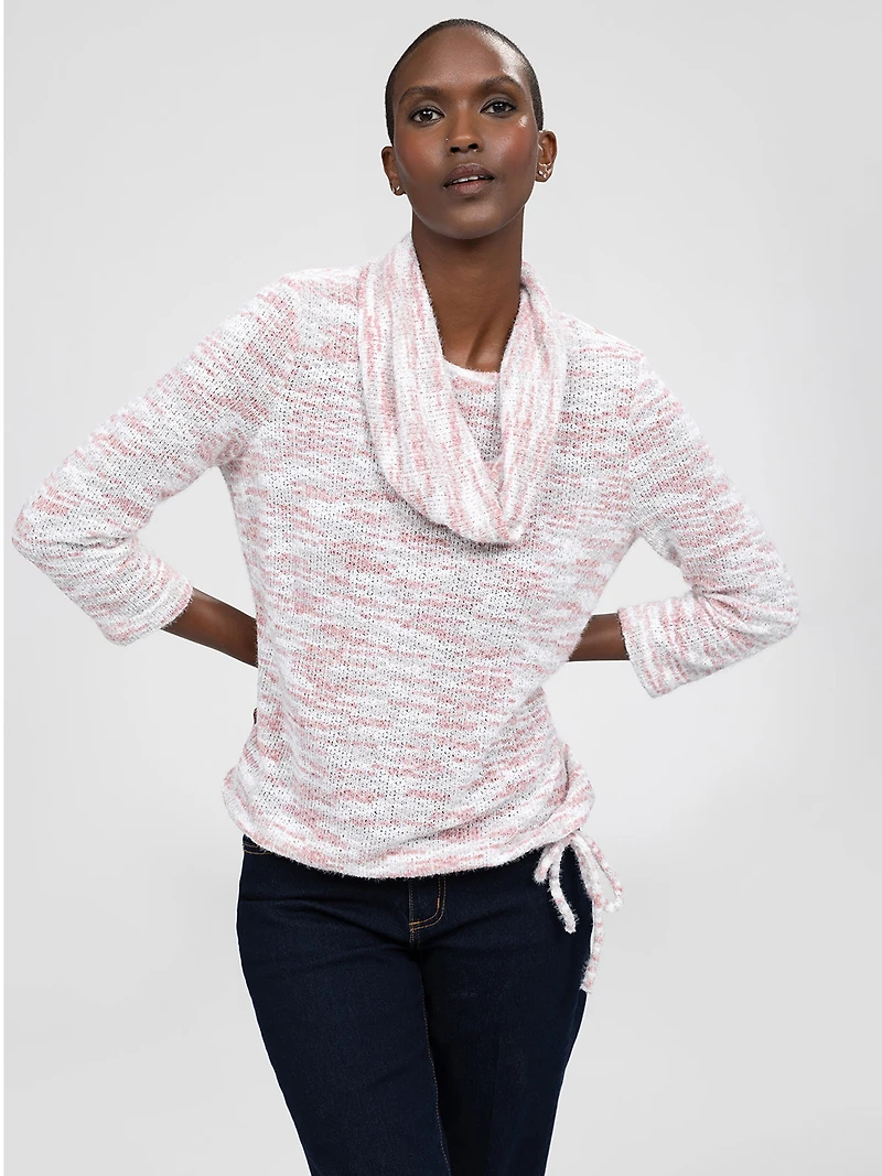 3/4-sleeve semi-fitted tunic