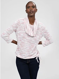 3/4-sleeve semi-fitted tunic