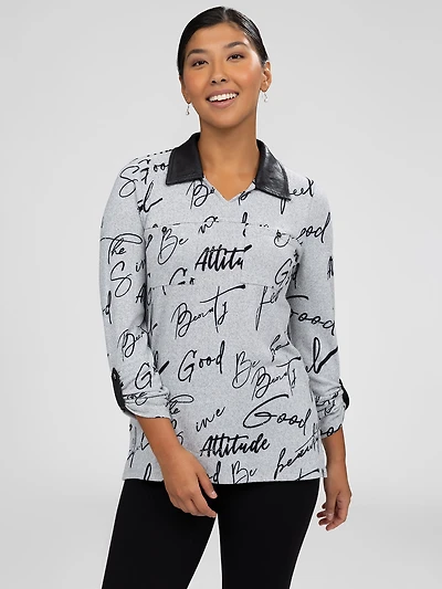 Tunique en tricot à manches longues