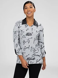 Tunique en tricot à manches longues