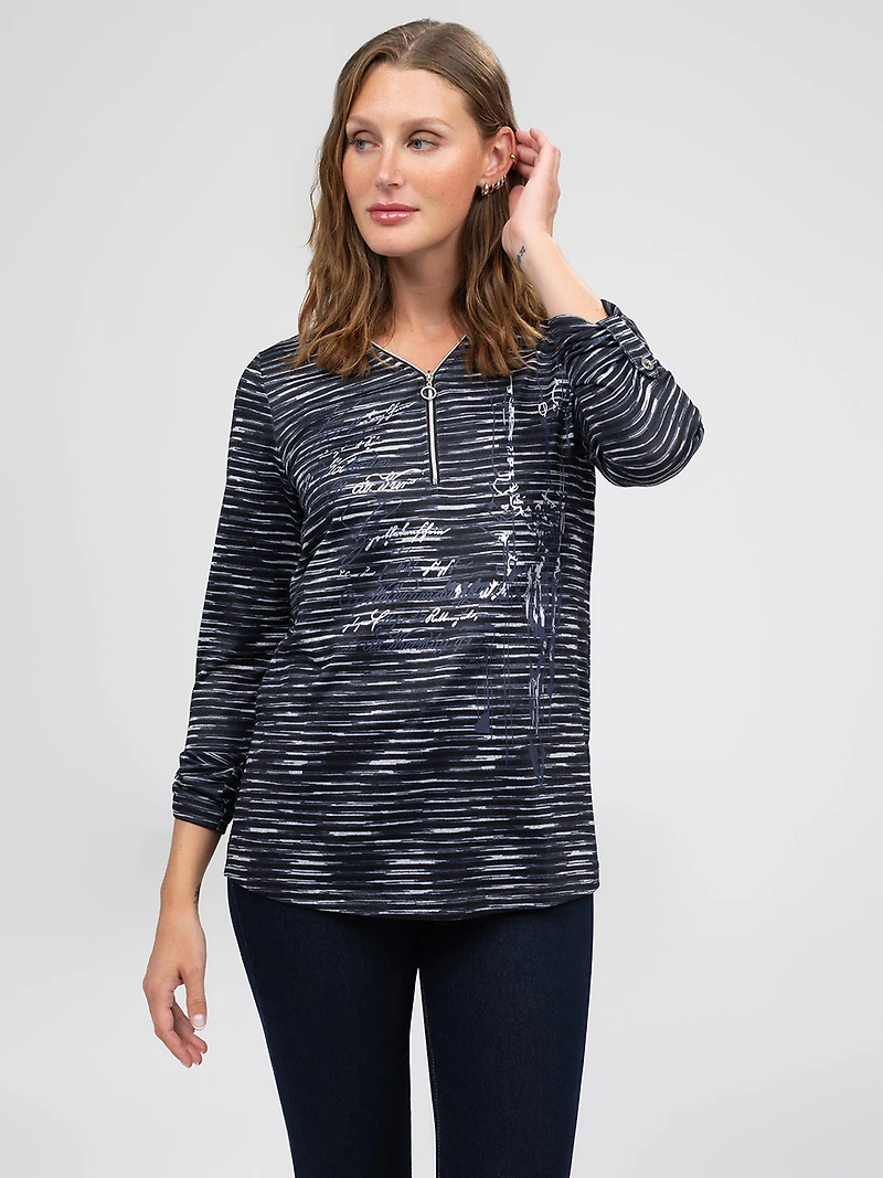 Tunique en tricot à manches longues