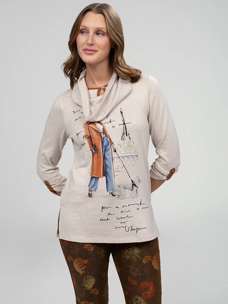 Tunique à manches 3/4