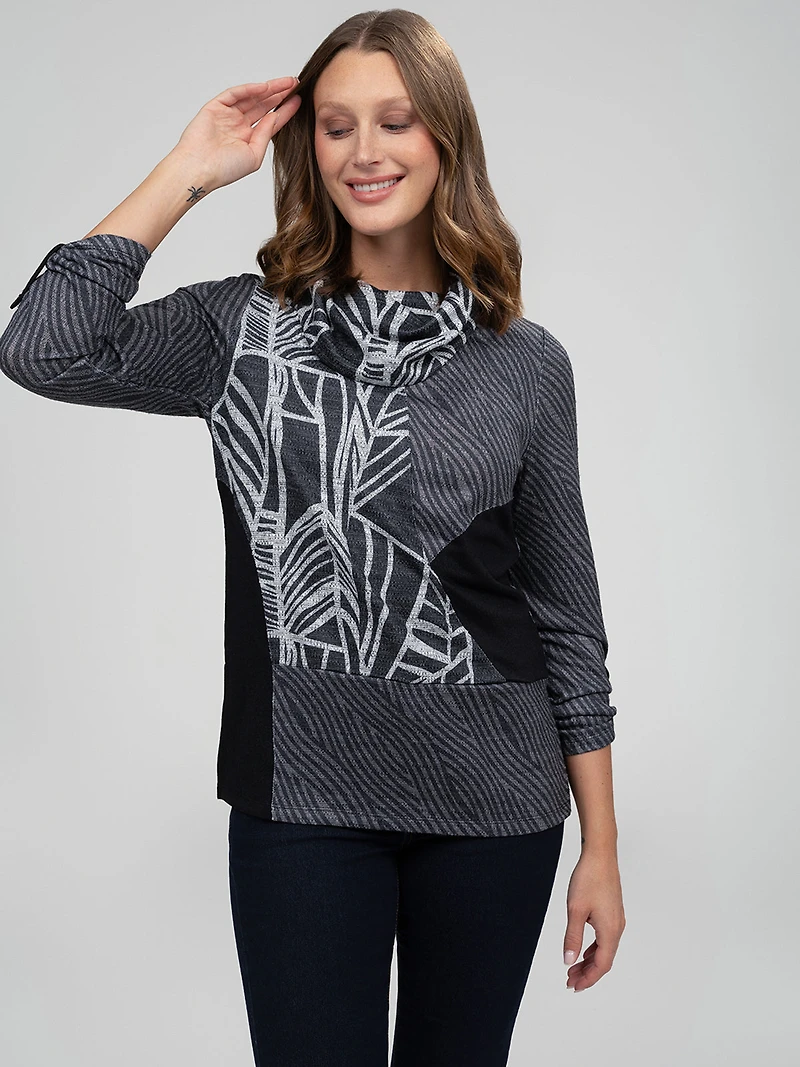 Tunique en tricot à manches longues