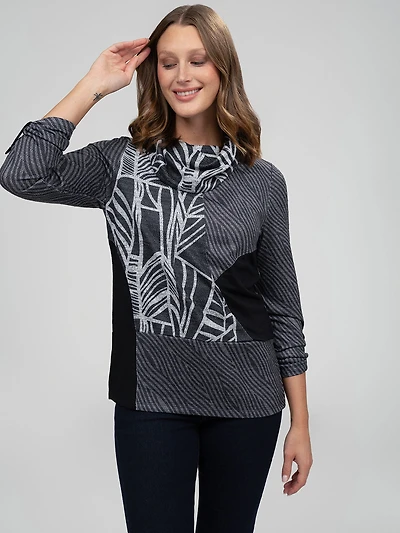 Tunique en tricot à manches longues