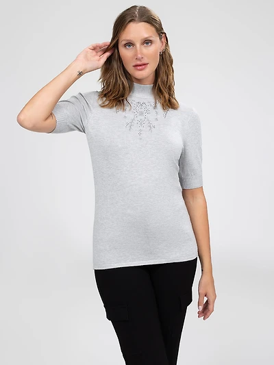 Short sleeve sweater