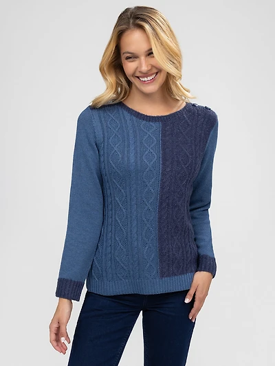 Long-sleeve pullover sweater