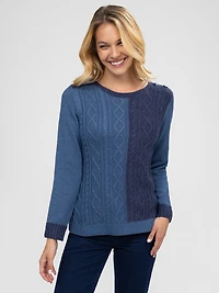 Long-sleeve pullover sweater