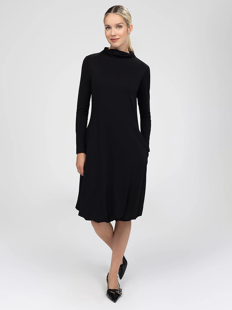 Robe midi évasée en tricot