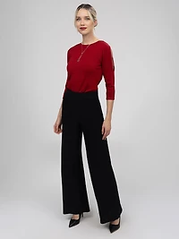 Straight pull-on pant