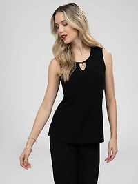 Semi-fitted tank top