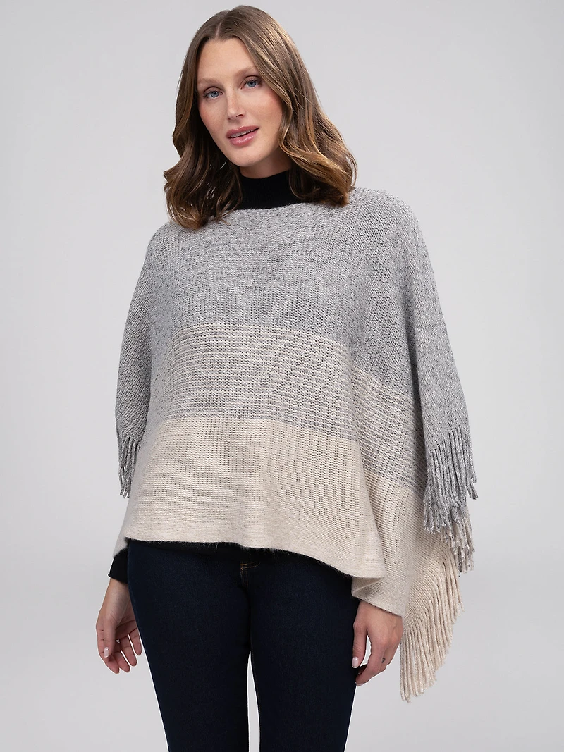 Poncho en tricot