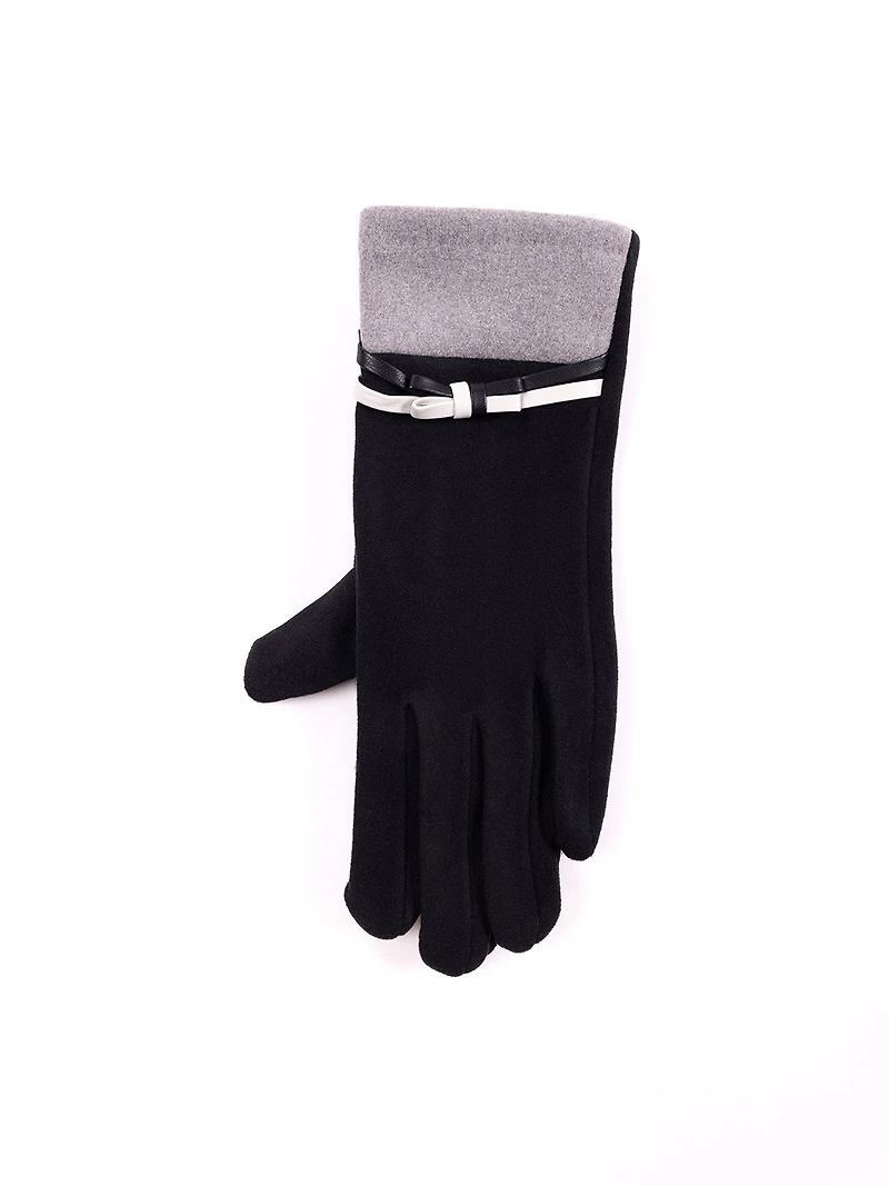 Faux-suede gloves
