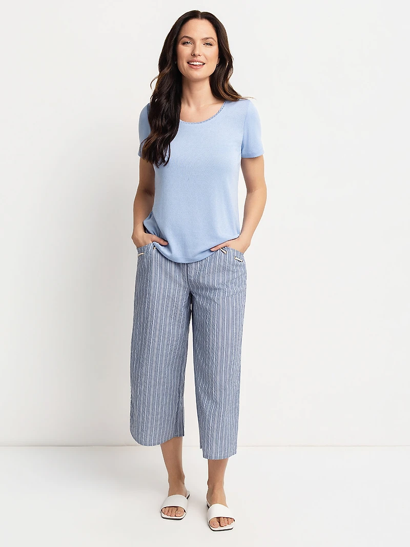 Pantalon gaucho large à enfiler