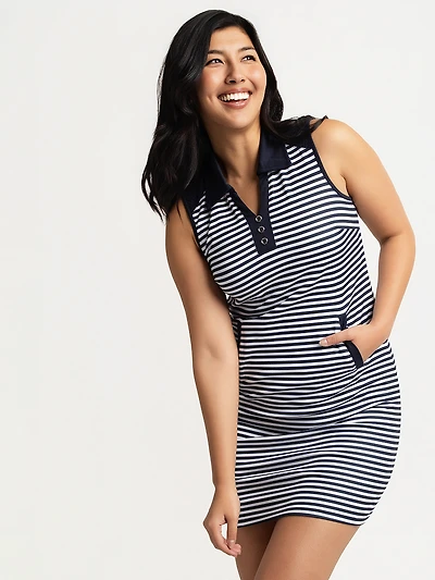 Robe midi évasée en tricot