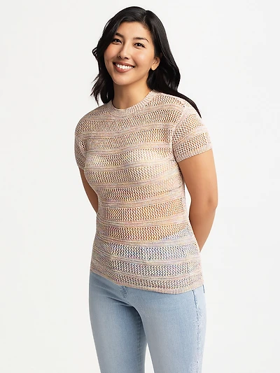 Short-sleeve knitt shirt