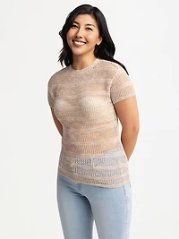 Short-sleeve knitt shirt