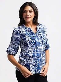 3/4-sleeve tunic