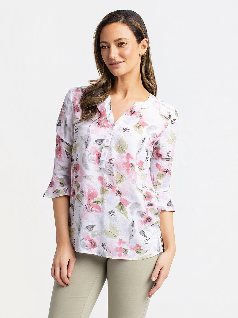 Blouse à manches 3/4