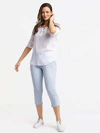 Tunique ample à manches courtes