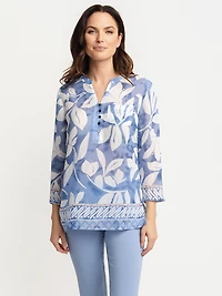 Tunique ample à manches courtes