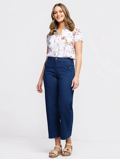 Jean droit semi-ajusté