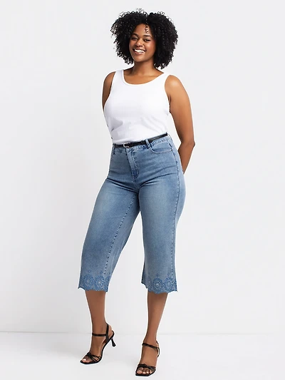Capri large en denim