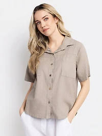 Blouse à manches courtes avec boutons