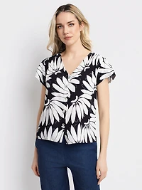 Short-sleeve blouse