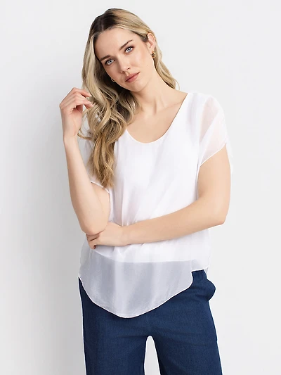 Tunique à manches courtes