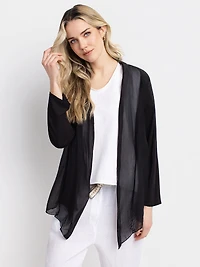 Cardigan ouvert à manches longues