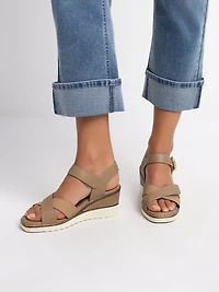 Sandales à talons compensés