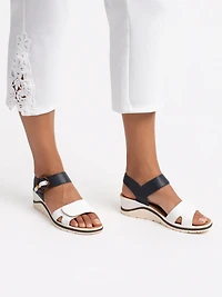 Sandales à talons compensés