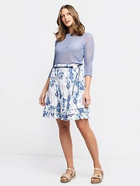 Short flared skirt