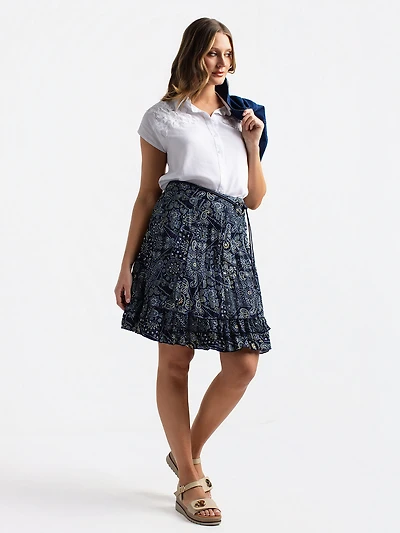 Short flared skirt