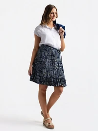 Short flared skirt