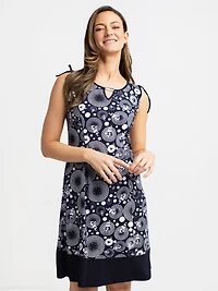 Robe midi évasée en tricot