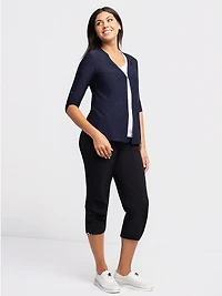 Veste en tricot à manches 3/4