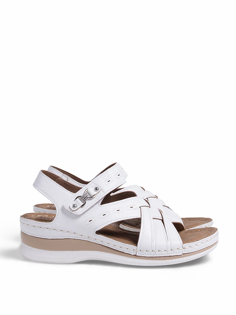 Sandales à talons compensés