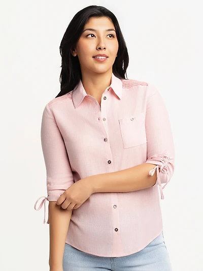 Tunique ample à manches 3/4 avec boutons