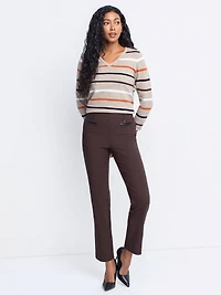 Pantalon étroit semi-ajusté à enfiler