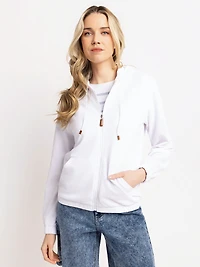 Short hooded jacket